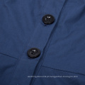 Belle Poque Estilo Vitoriano Camisa de manga comprida Colar de contraste Cor Marinho Swing Retro Vintage Dress BP000366-3